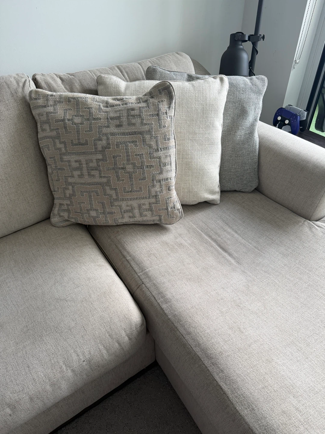Bridgemont-Exclusive 2 Piece Sofa Chaise - Stone / Right facing - photo 3