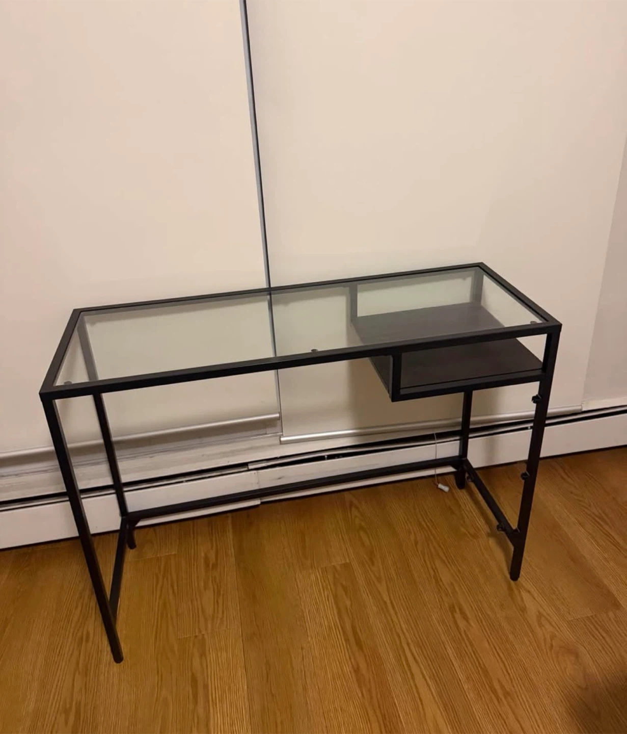 Modern Glass and Metal Table