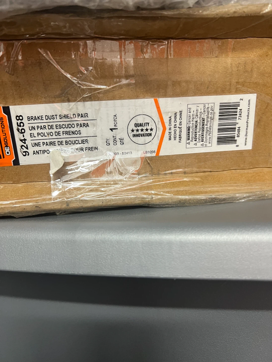 Dorman OE Solutions 924-658 Brake Dust Shield Pair - photo 5
