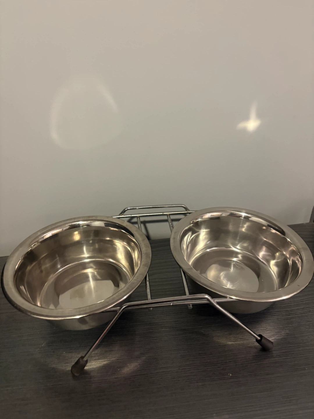 Double Stainless Steel Pet Bowl Stand