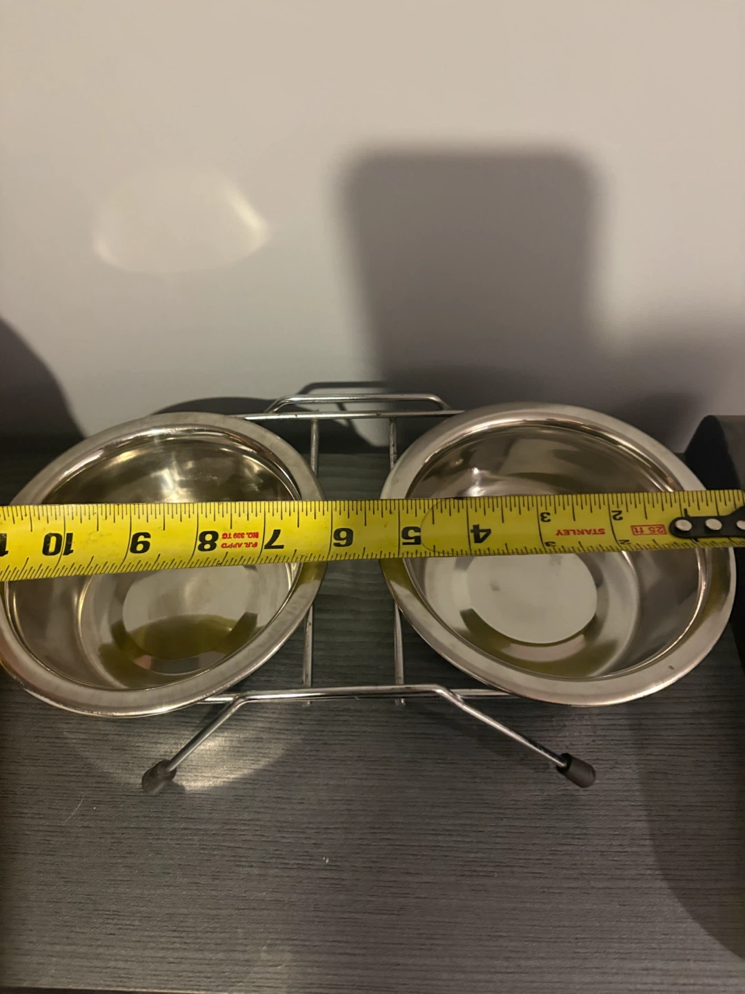 Double Stainless Steel Pet Bowl Stand - photo 2