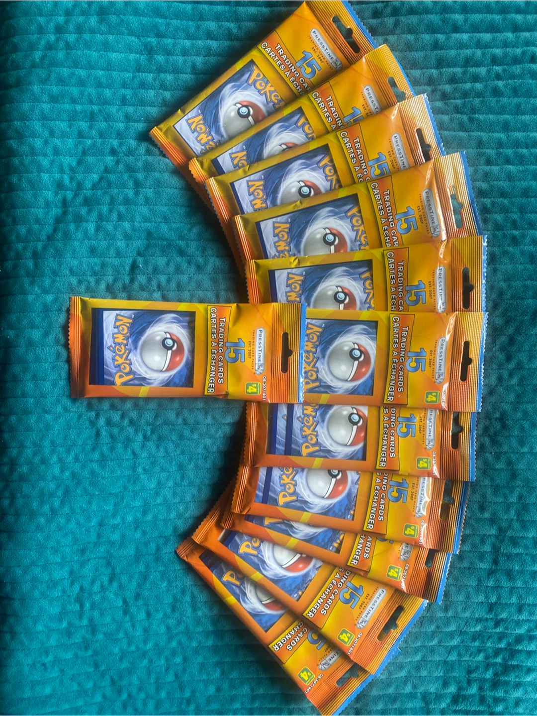 12 dollarama presstine Pokemon Trading Card Packs