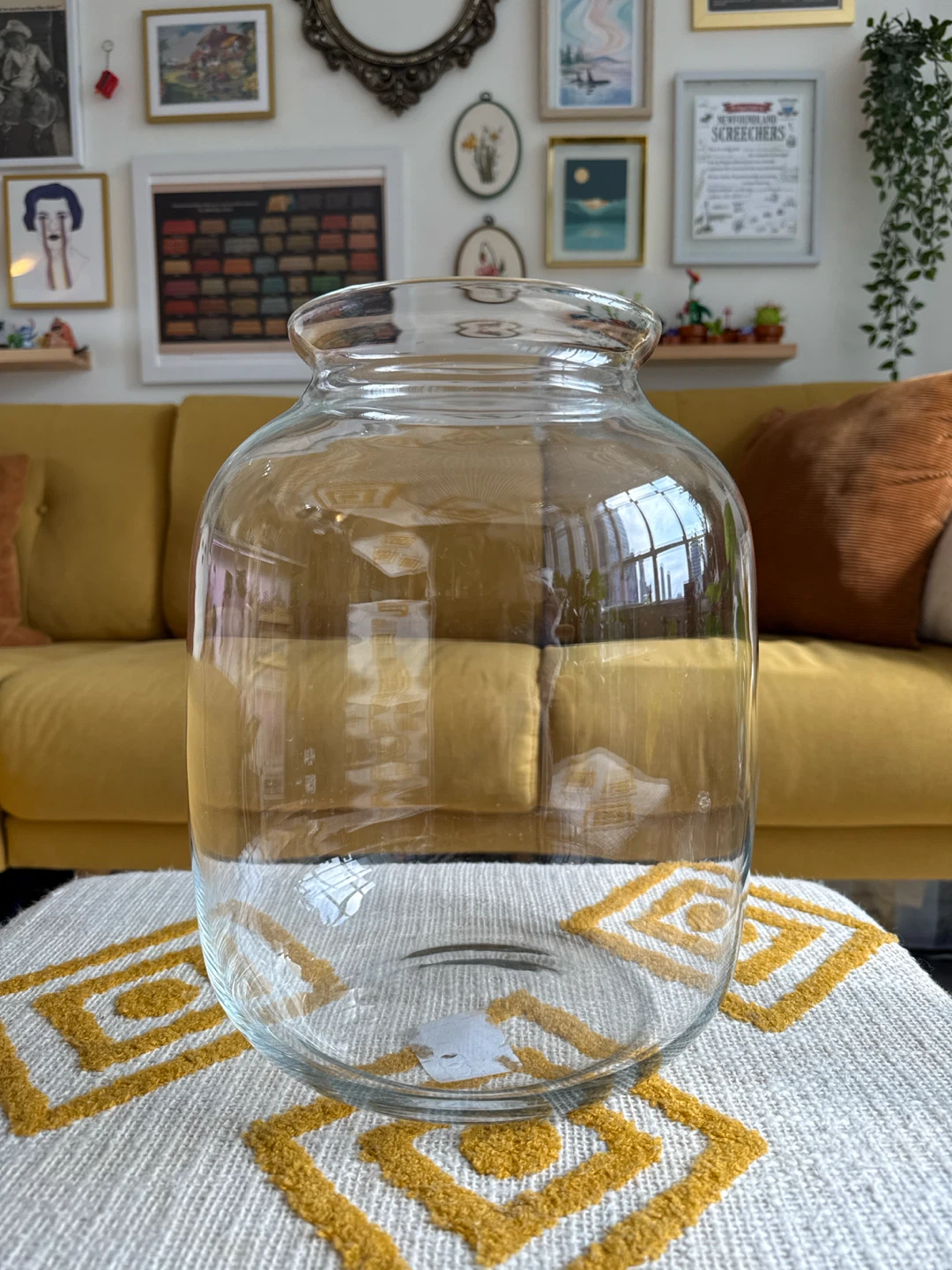 Large Clear Glass Jar