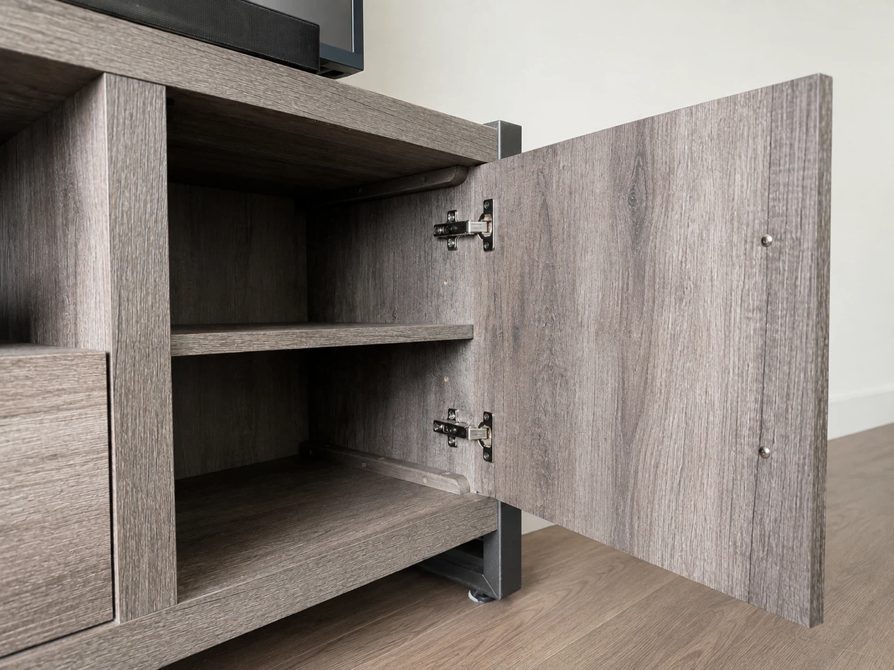 Rustic Wood Media Console - photo 2