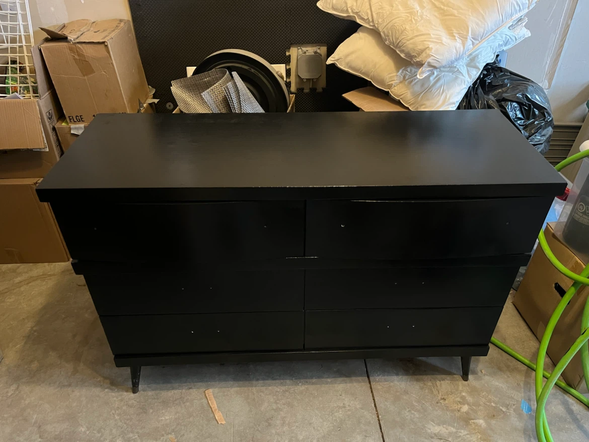 Black 6-Drawer Dresser - photo 2