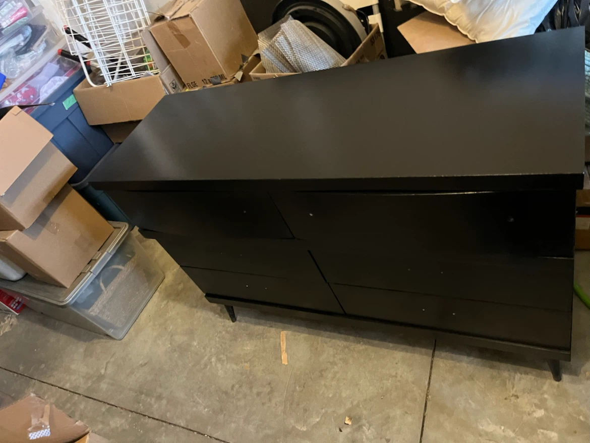 Black 6-Drawer Dresser - photo 5