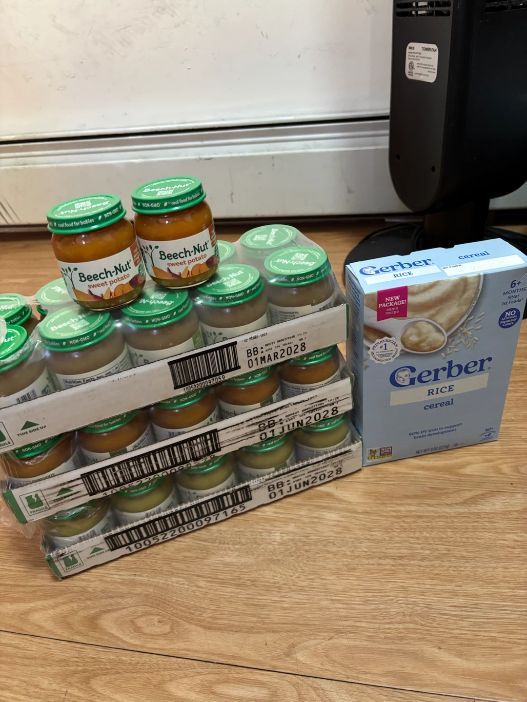 Beech-Nut Baby Food and Gerber Rice Cereal