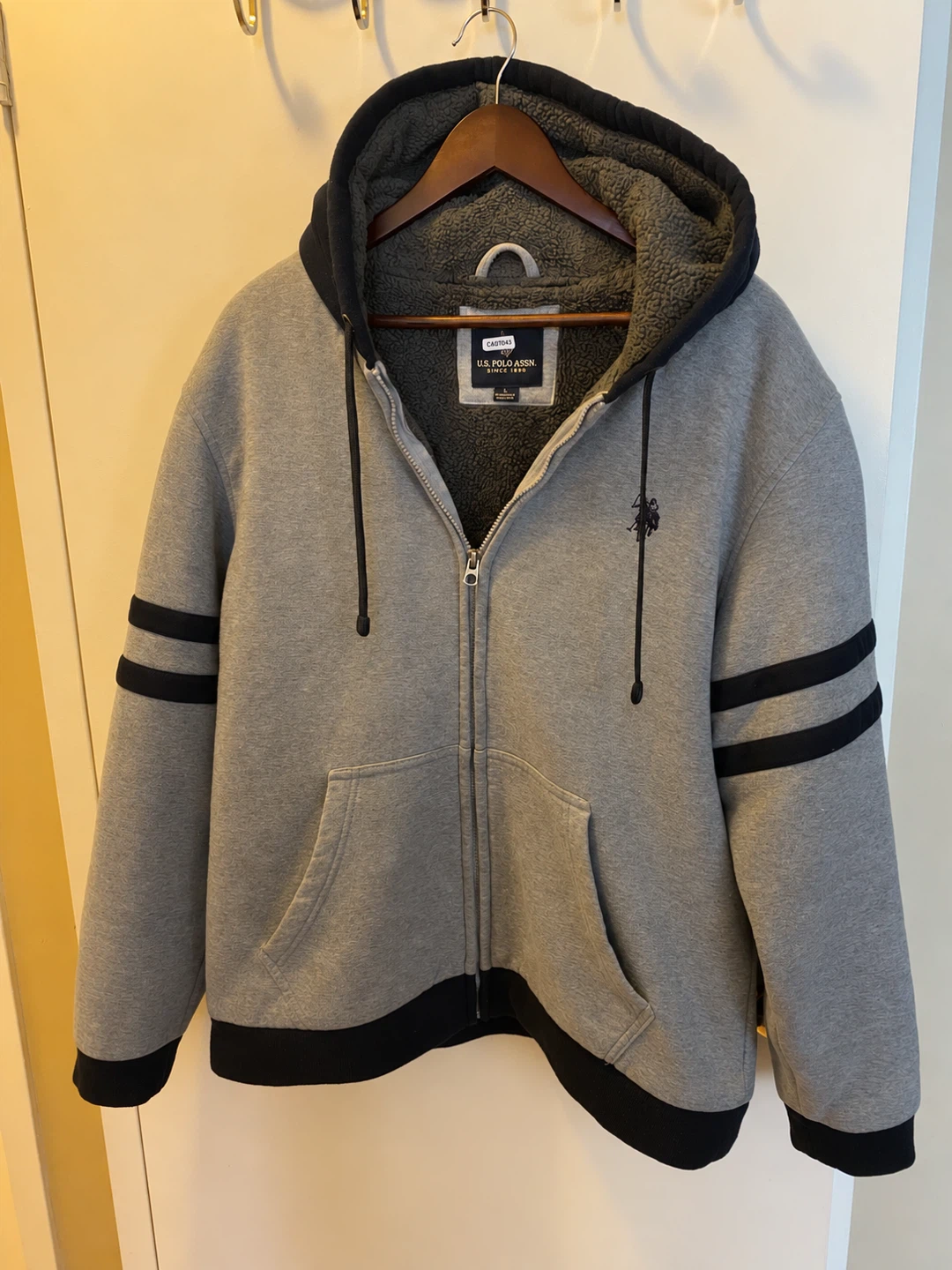 U.S. Polo Assn. Sherpa-Lined Zip Hoodie
