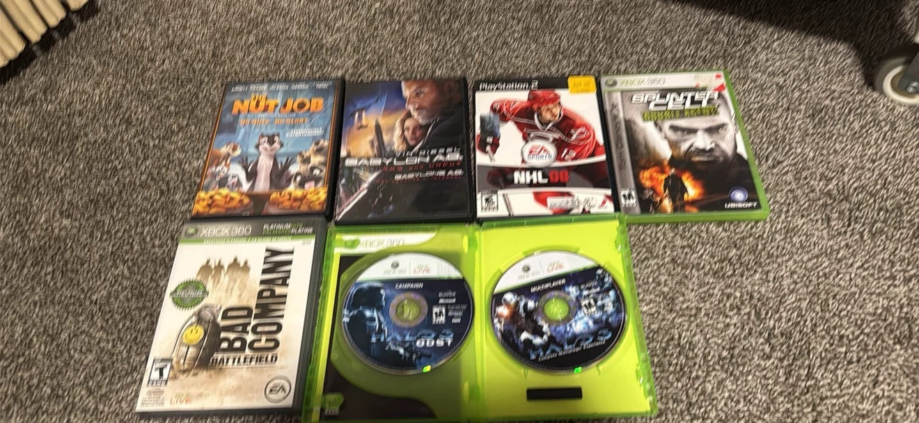 35 for all Assorted Video Games and Movie Bundle