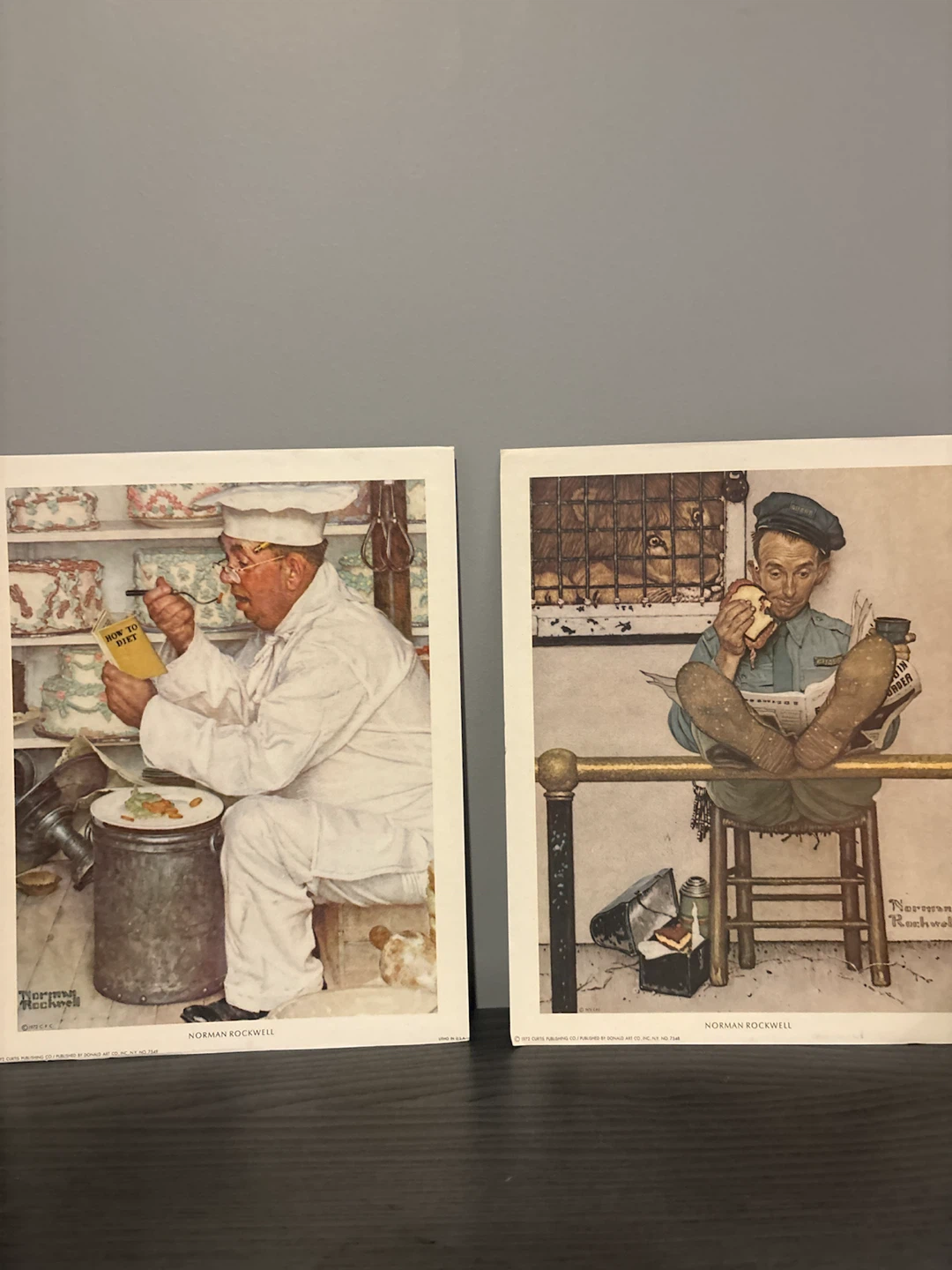 2 Vintage Norman Rockwell Prints