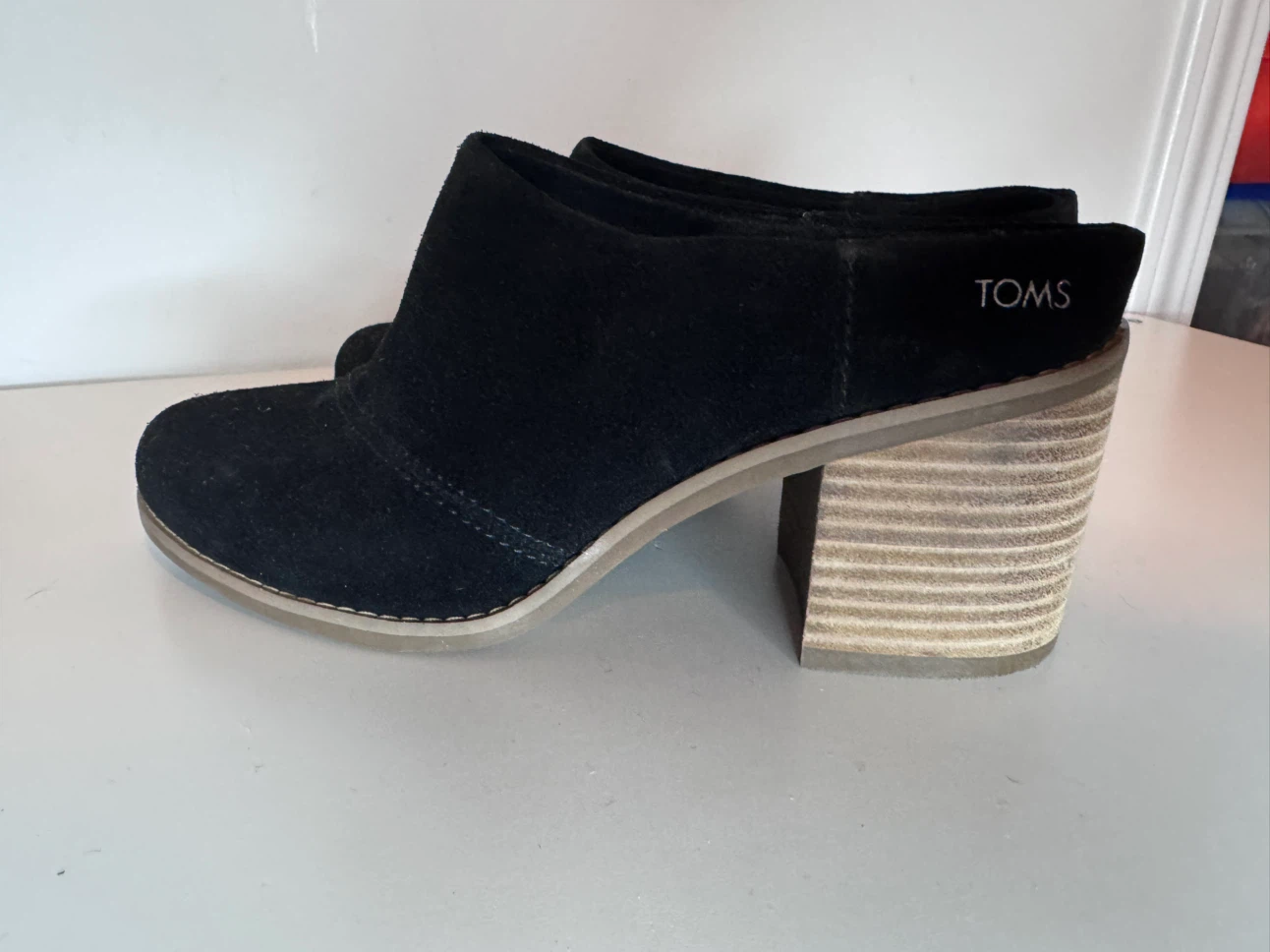 TOMS Women's Evelyn Mule in Black Suede - photo 3
