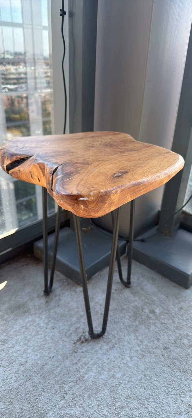Live Edge Wooden Stool