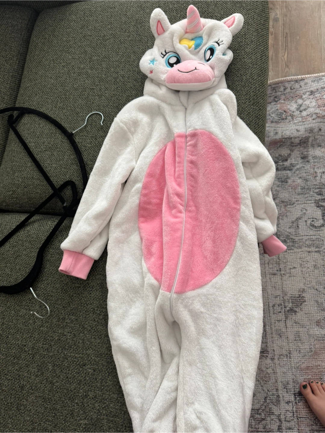 3T Unicorn Fleece Onesie