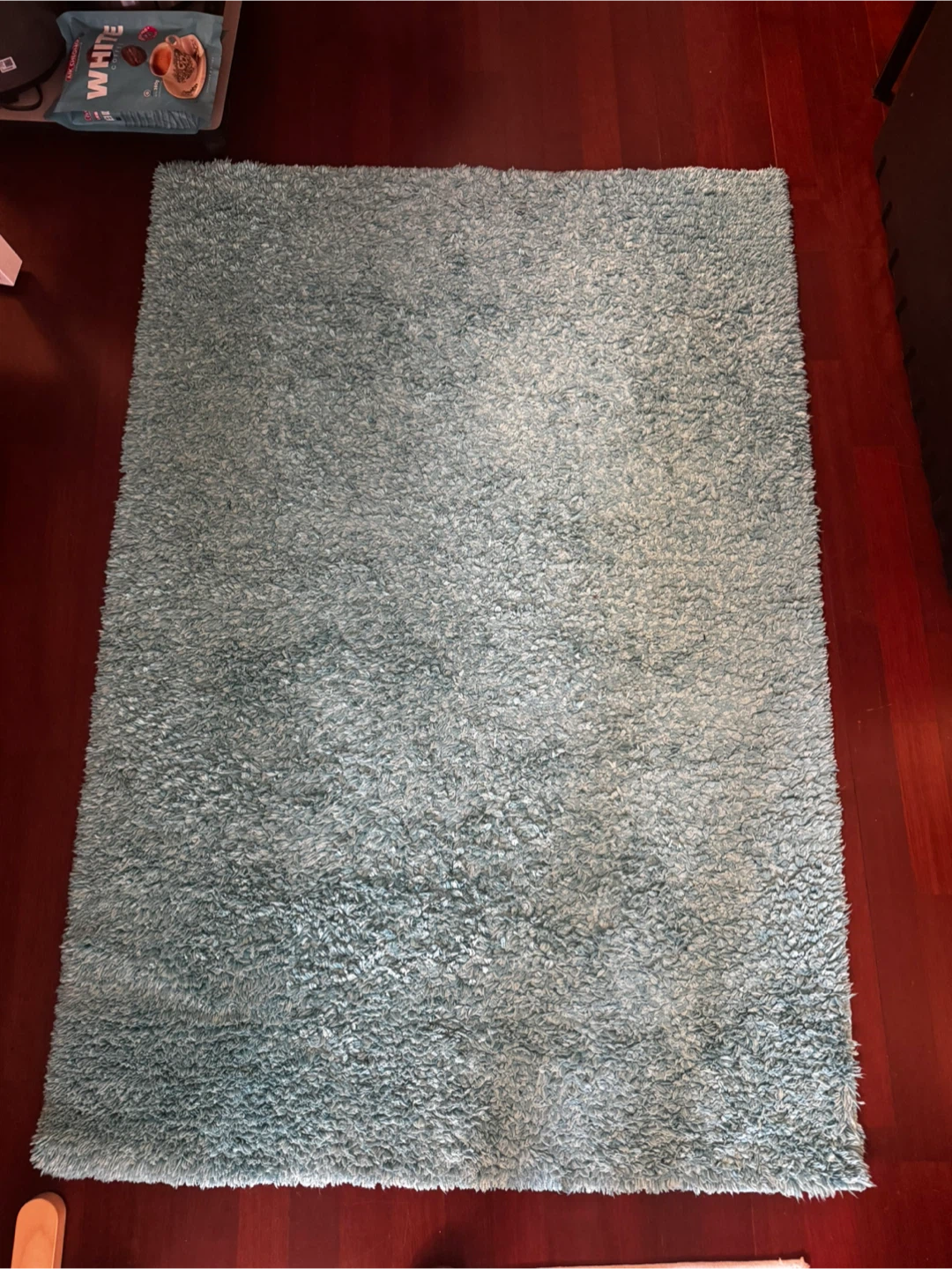Light Blue Shag Area Rug