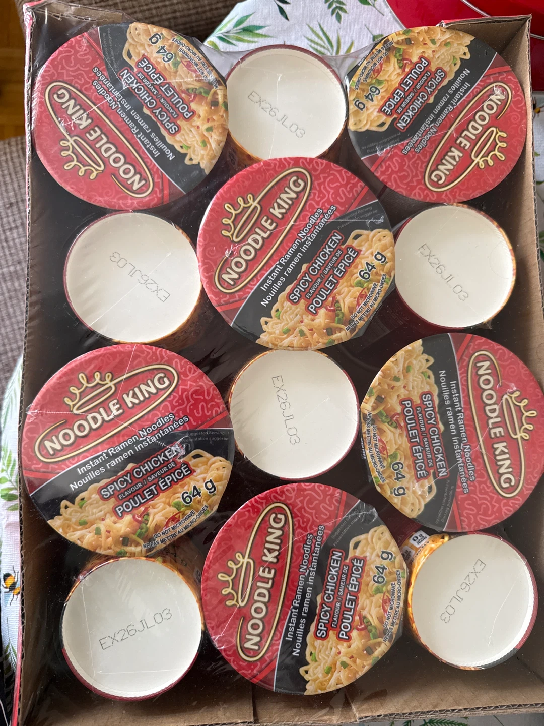 Noodle King Spicy Chicken Instant Ramen - 12 Pack