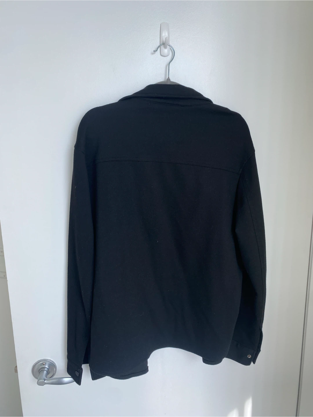 ZARA Black Button-Up Shirt Jacket - photo 2
