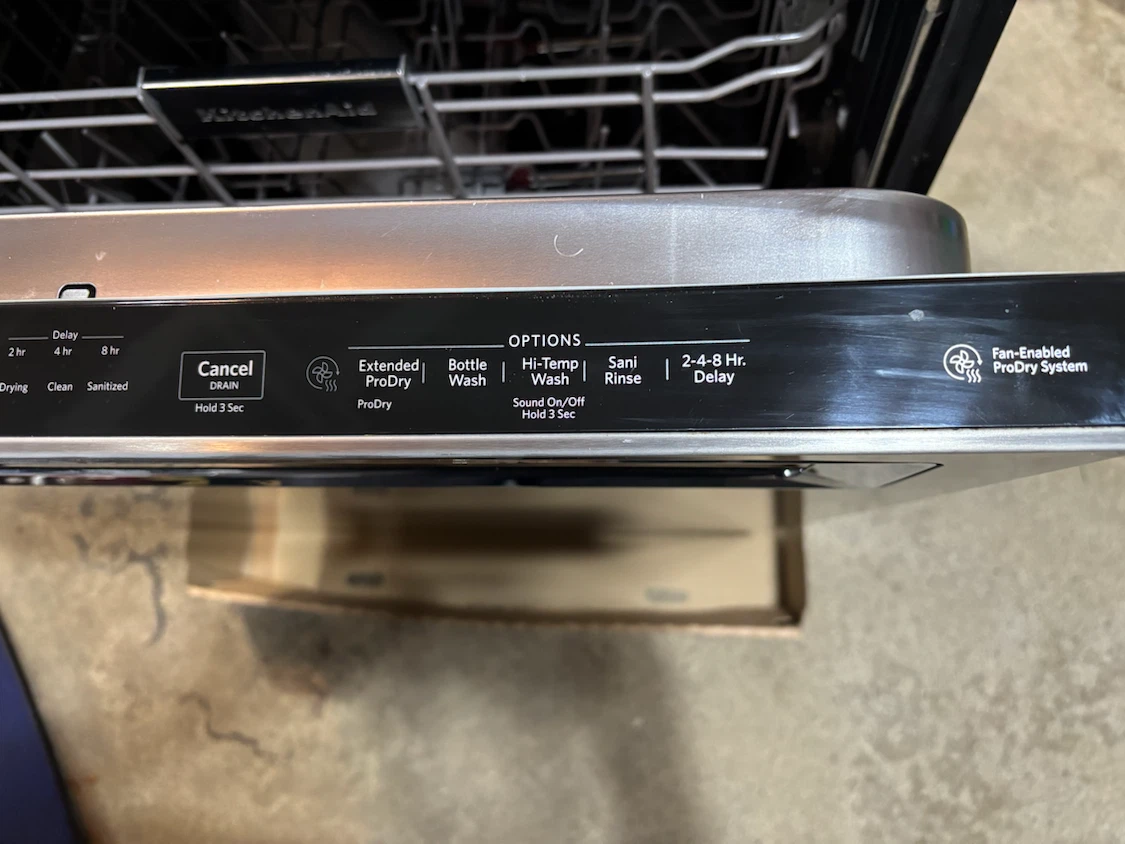KitchenAid Dishwasher, Stainless, 3rd Rack - Works Great - photo 3