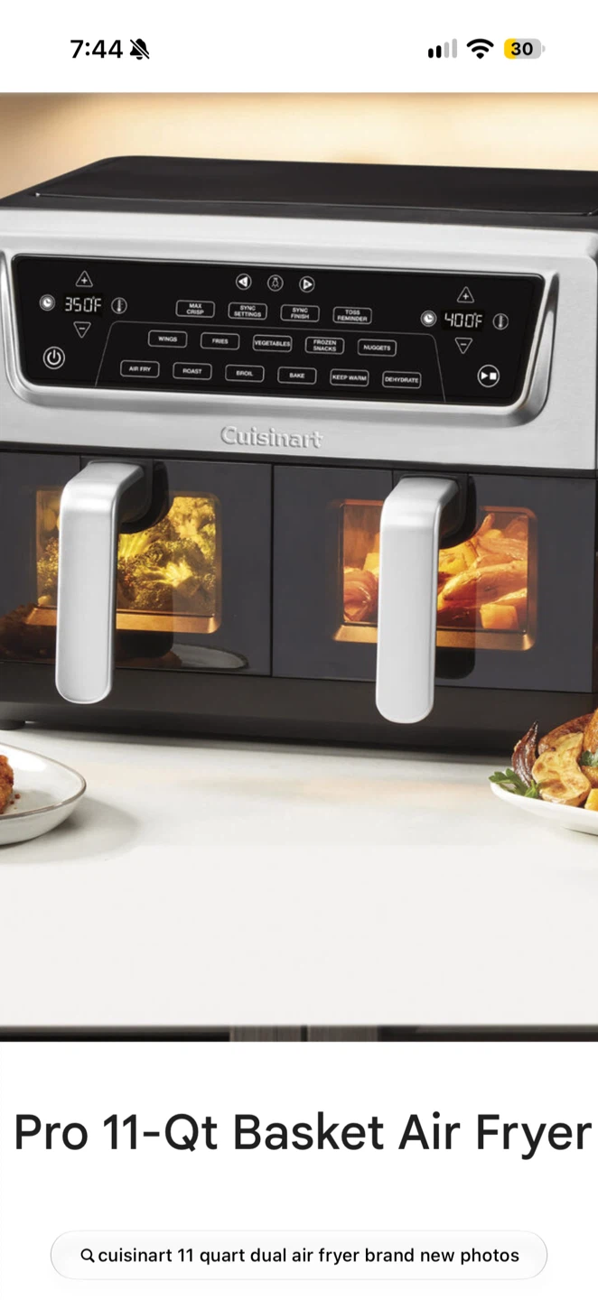 Cuisinart Pro 11-Qt Dual Basket Air Fryer