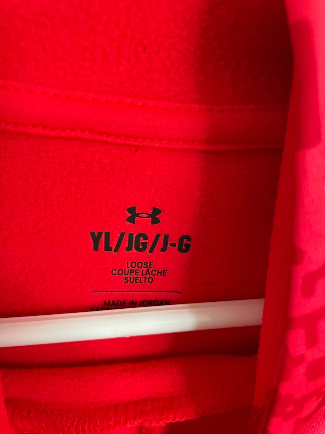 Under Armour Youth Red Patterned Hoodie - photo 2