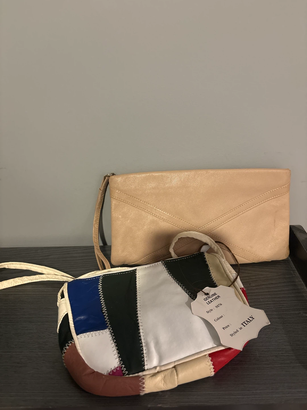 Two Genuine Leather Handbags