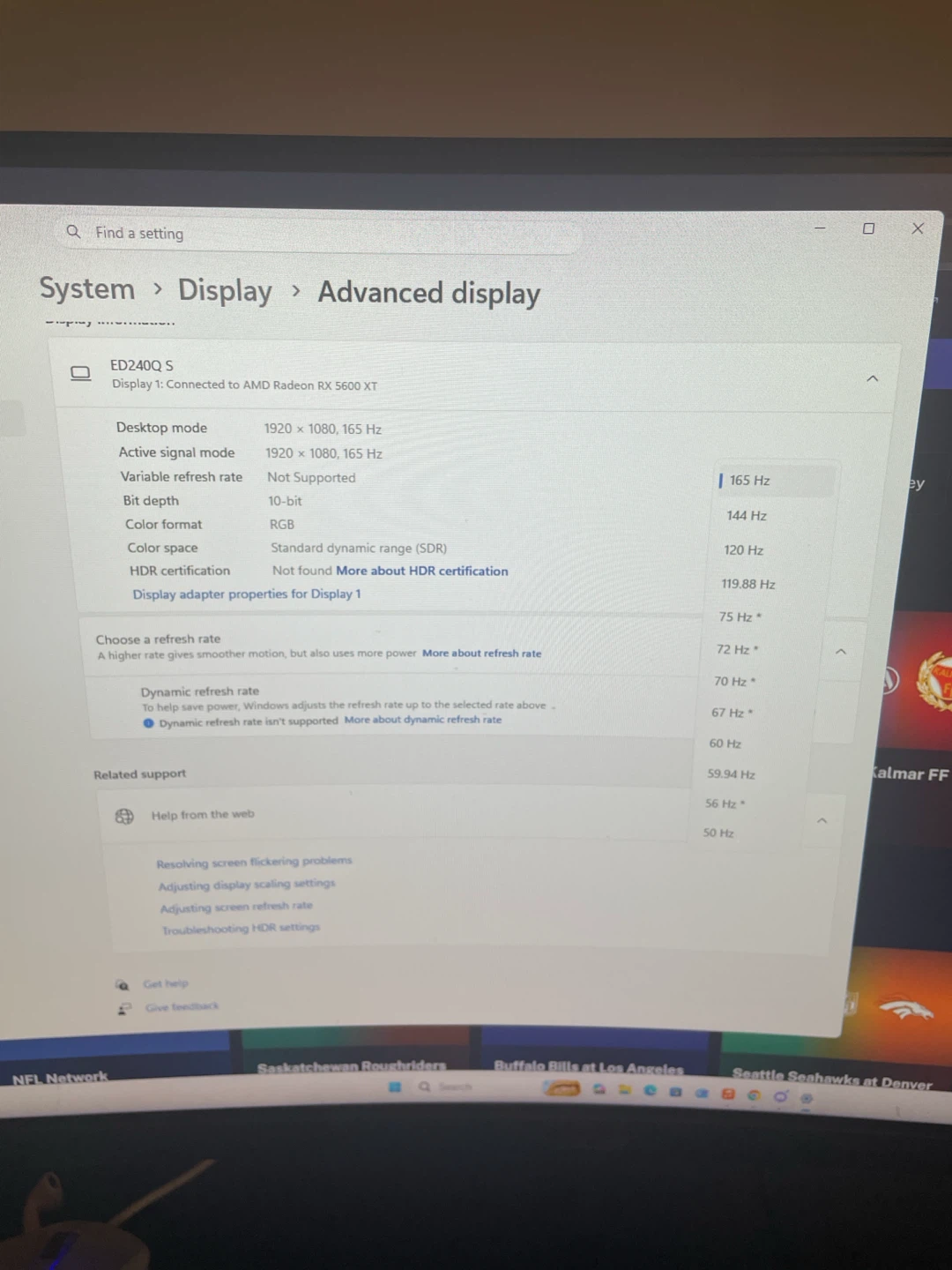 165 hz acer curverd gaming monitor