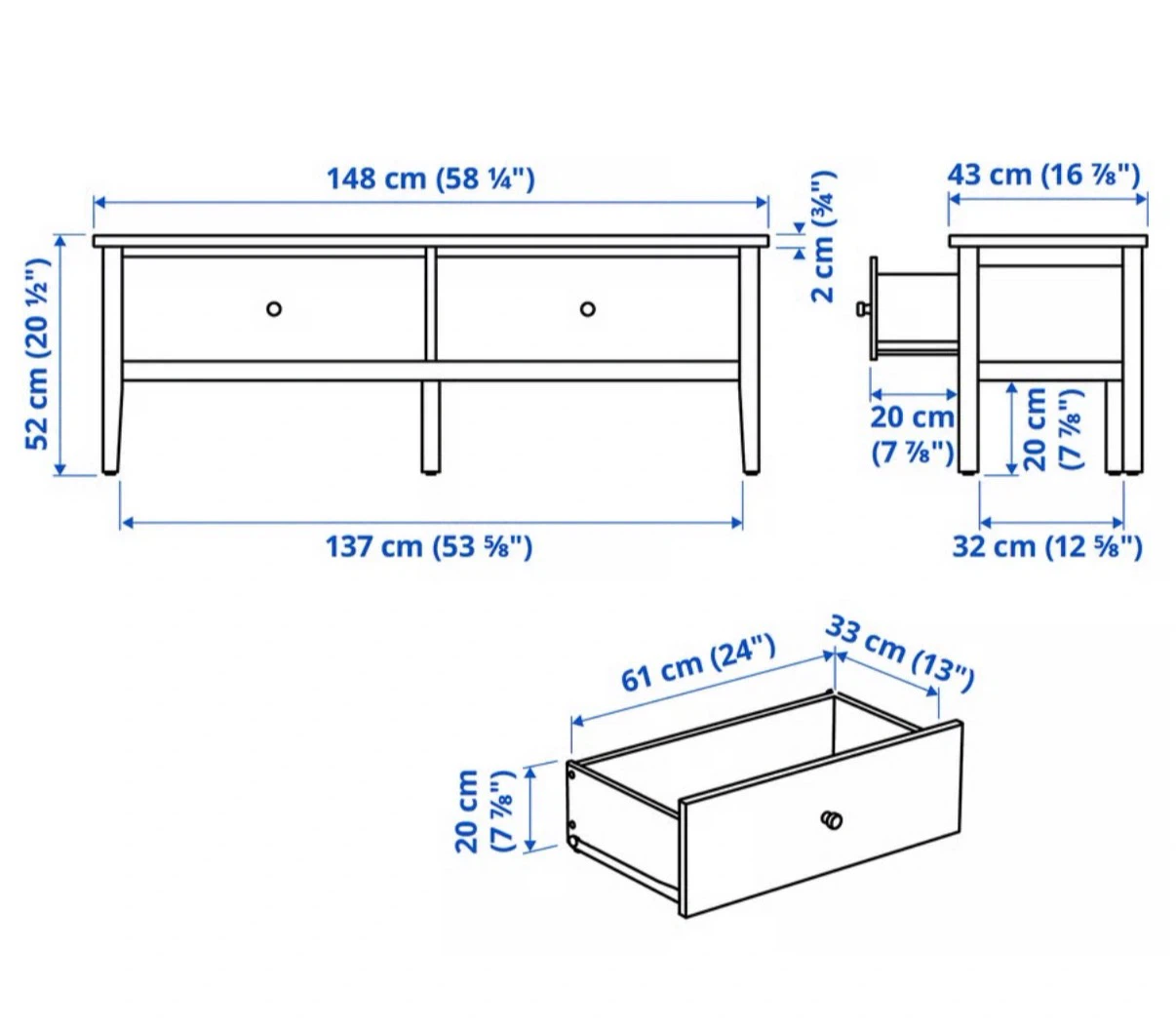 GULLABERG Storage Bench/ TV Stand - photo 4