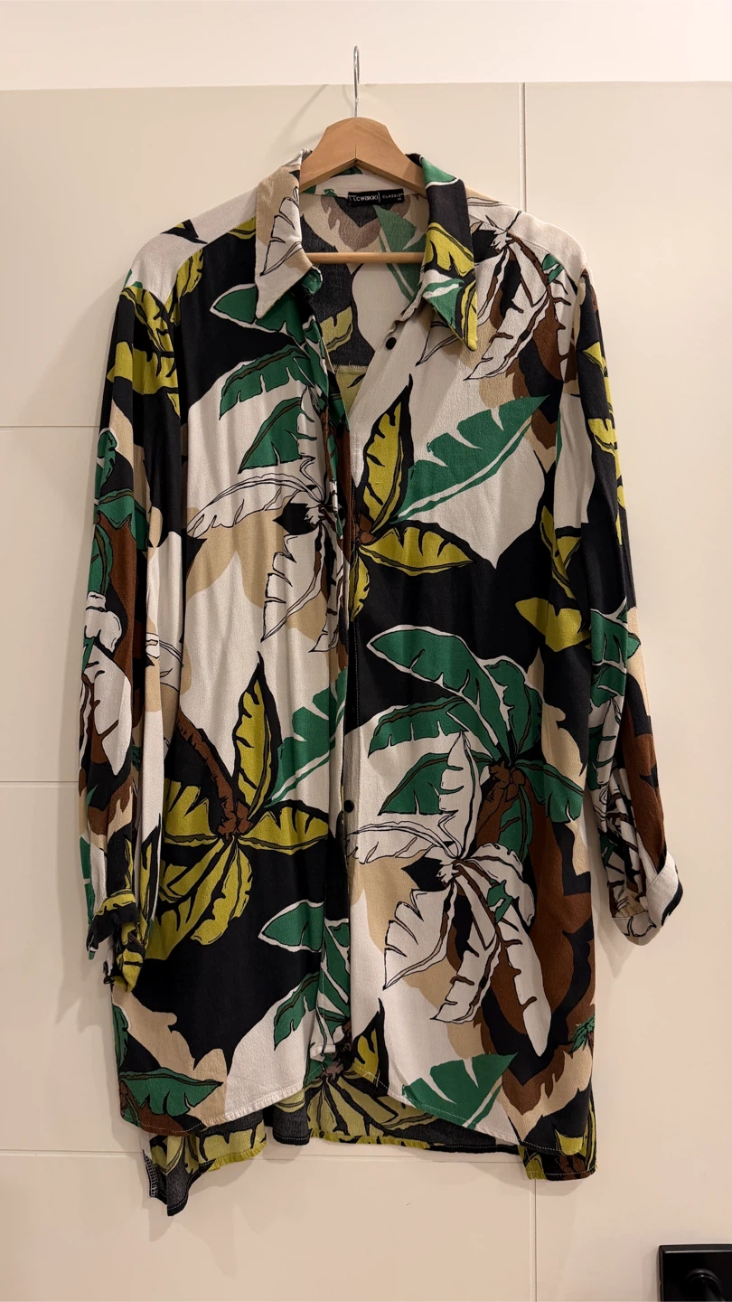 LC Waikiki Palm Print Long Sleeve Shirt
