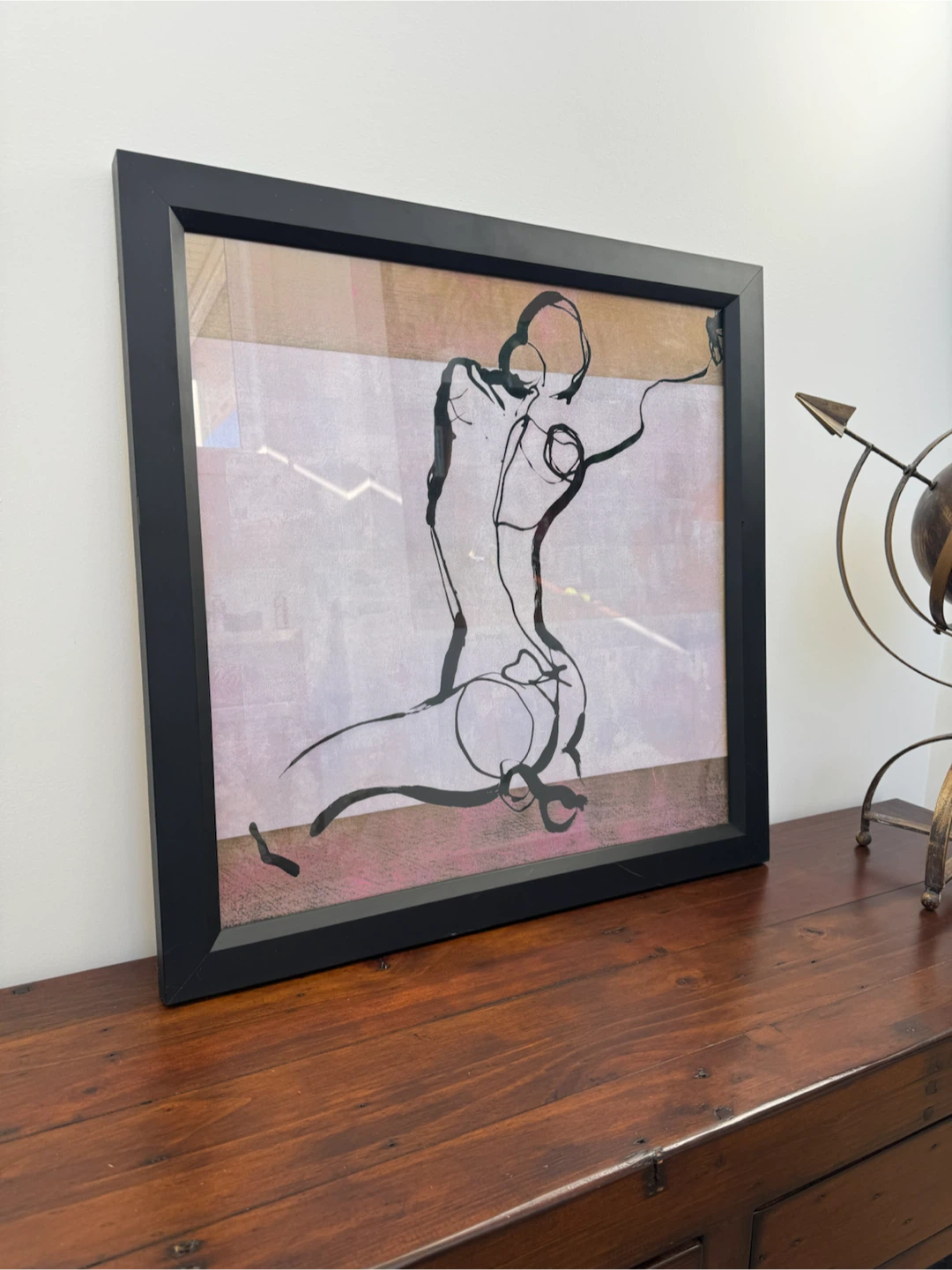 Framed Abstract Figure Wall Art