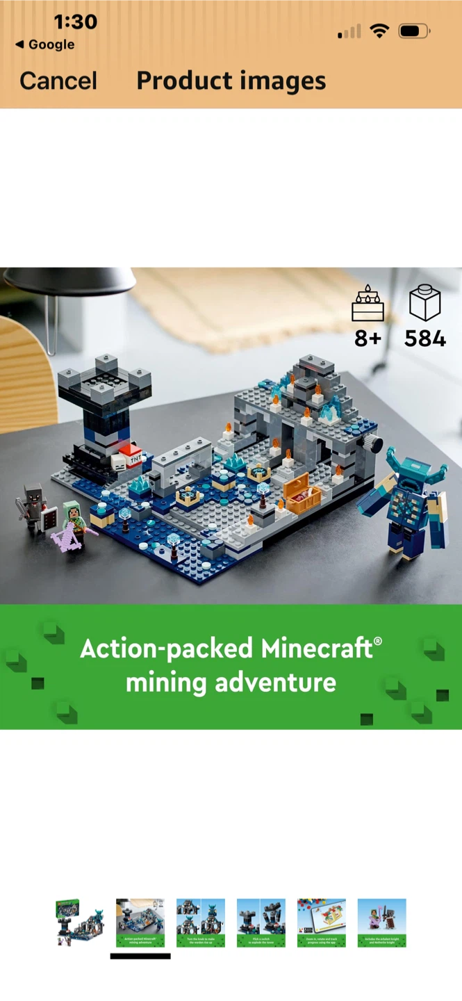 LEGO Minecraft The Deep Dark Battle Set, 21246 Biome Adventure - photo 3