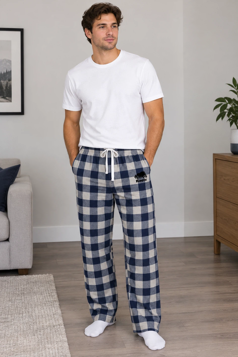 Roots Park Plaid Pyjama Pants- NWT