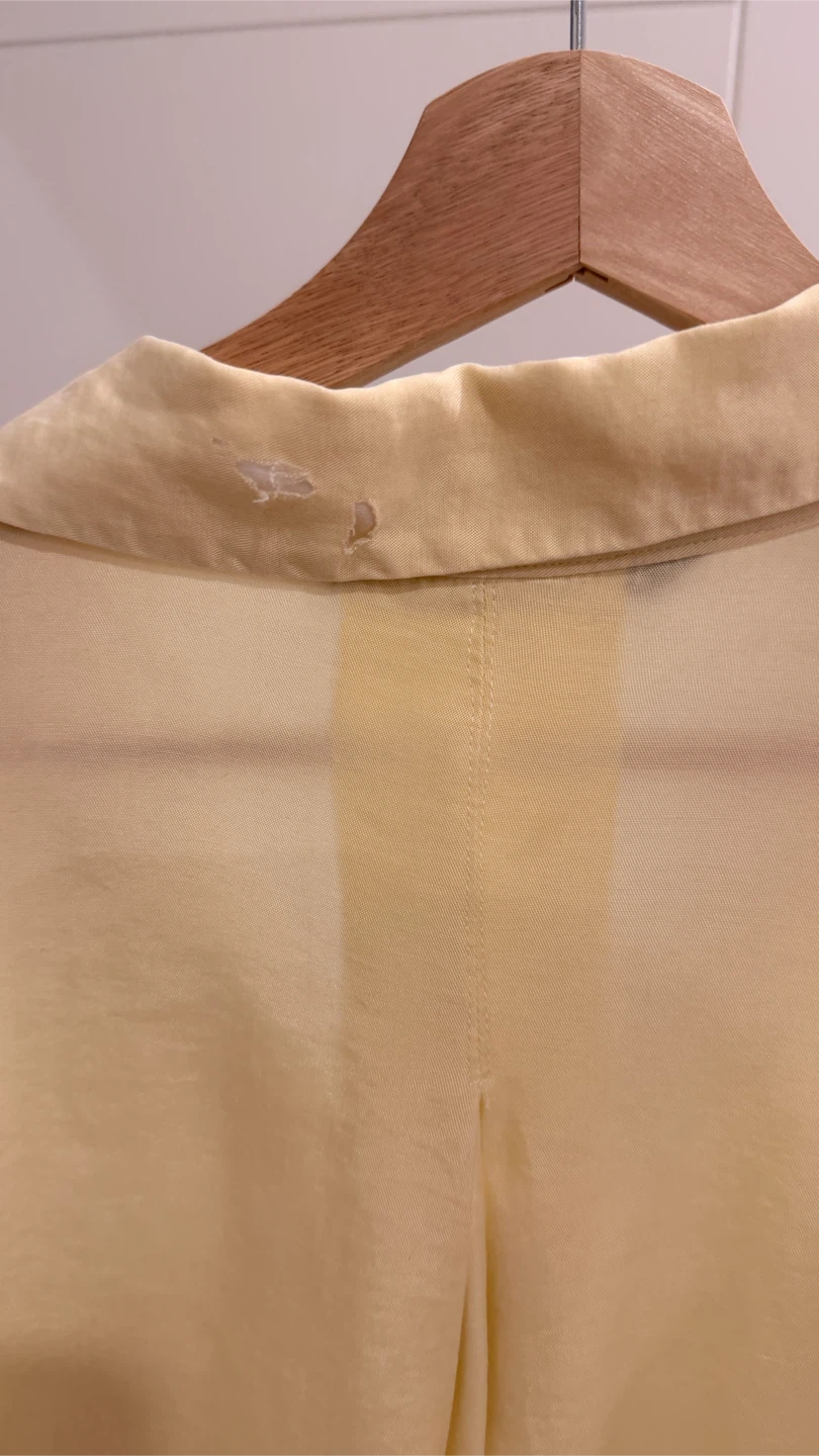 Dilvin Woman Light Yellow Button-Up Shirt - photo 3