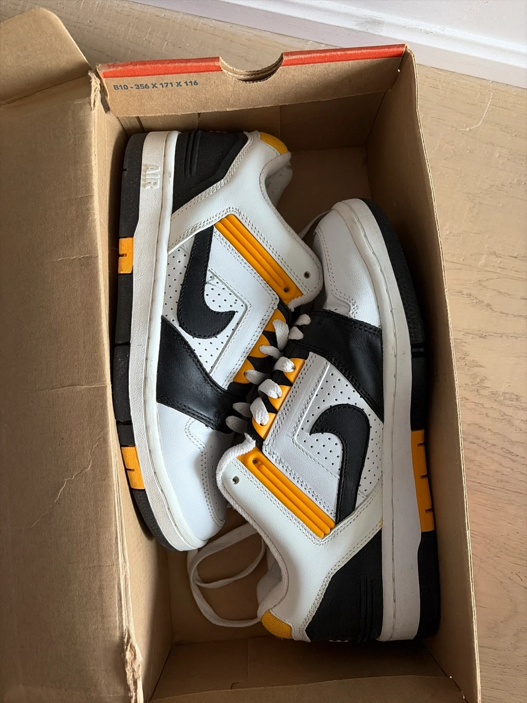 Nike Air Alpha Force 88 White Black Yellow
