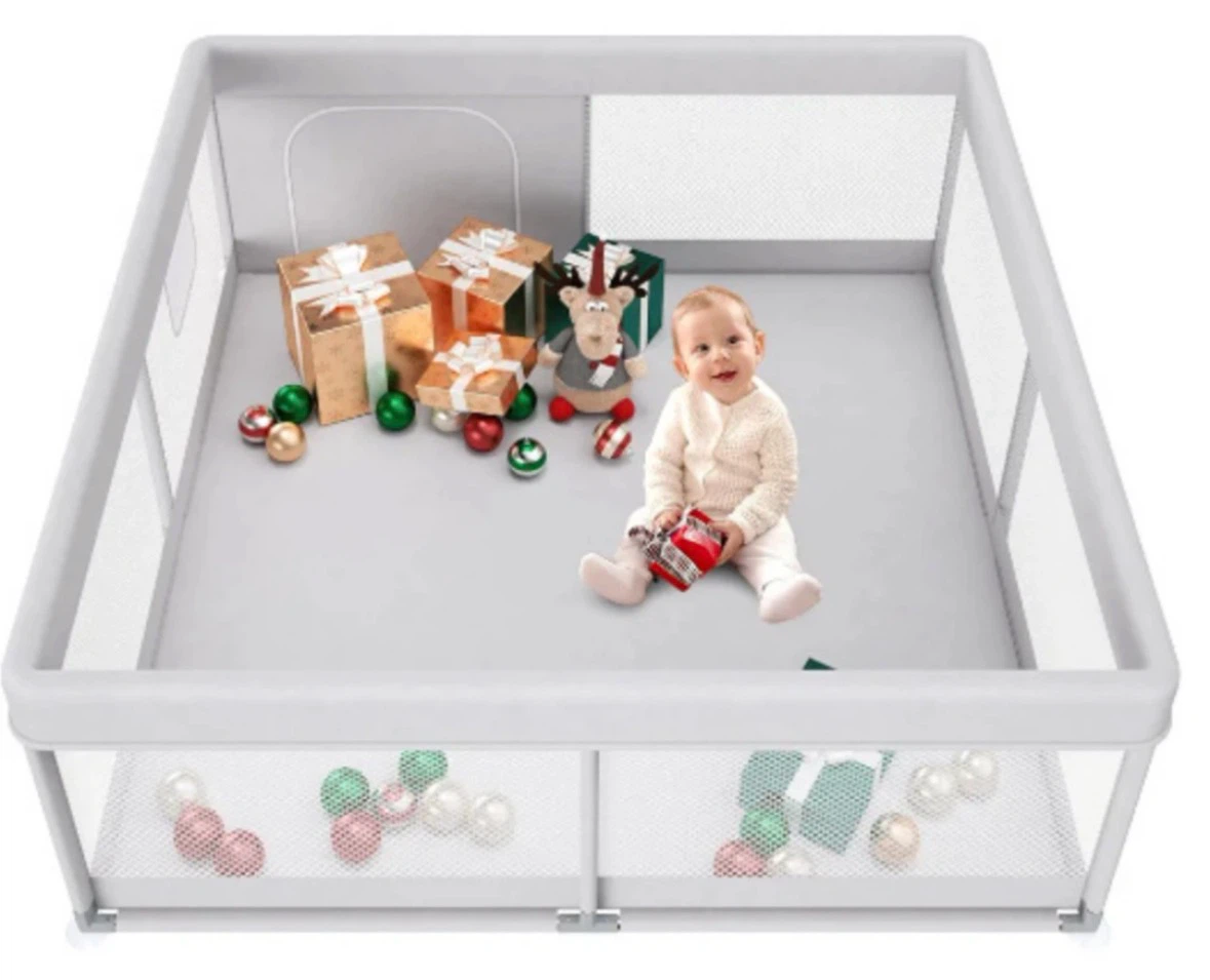 Light Gray Baby Playpen - photo 2