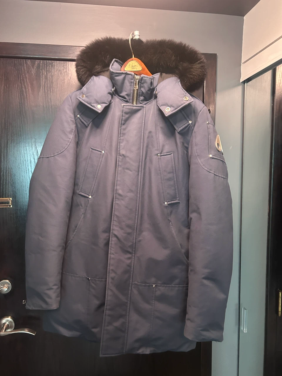 Moose Knuckles Parka - Navy - Size S/P