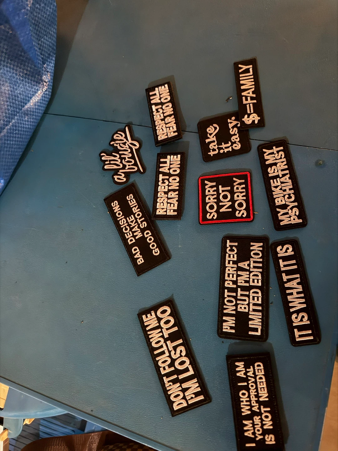 Set of 12 Embroidered Patches
