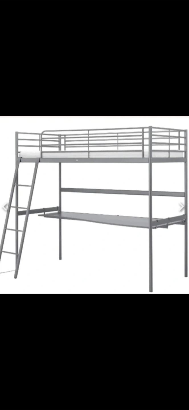 IKEA Vitval Loft Bed with Desk - photo 2