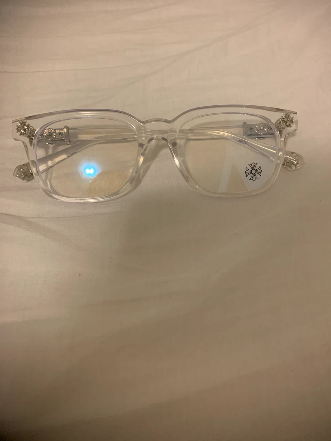 Chrome Hearts Clear Frame Glasses