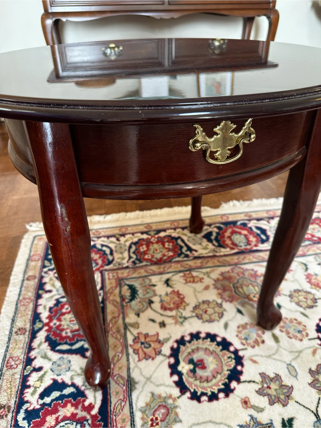 Traditional Wood Side Table - photo 5