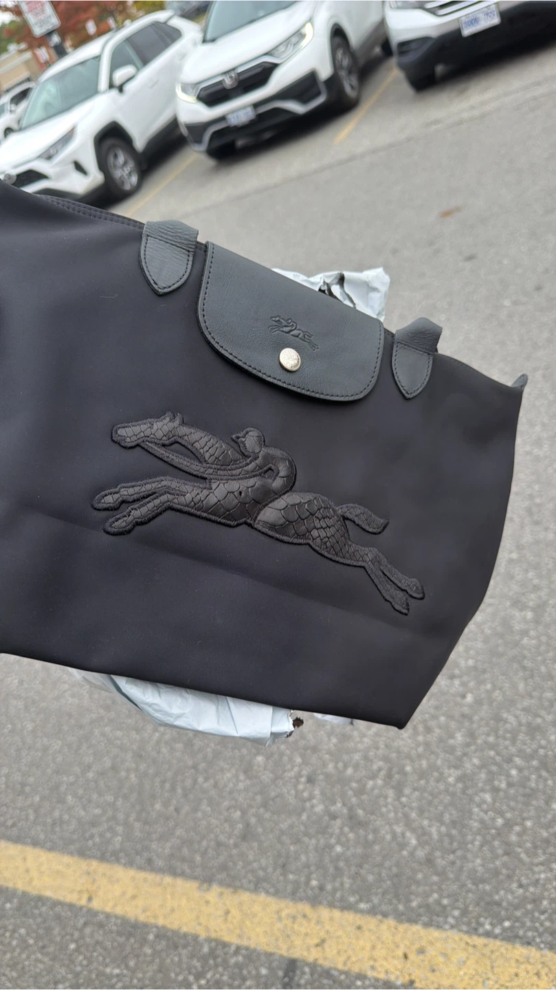 Longchamp Le Pliage Club Black Tote