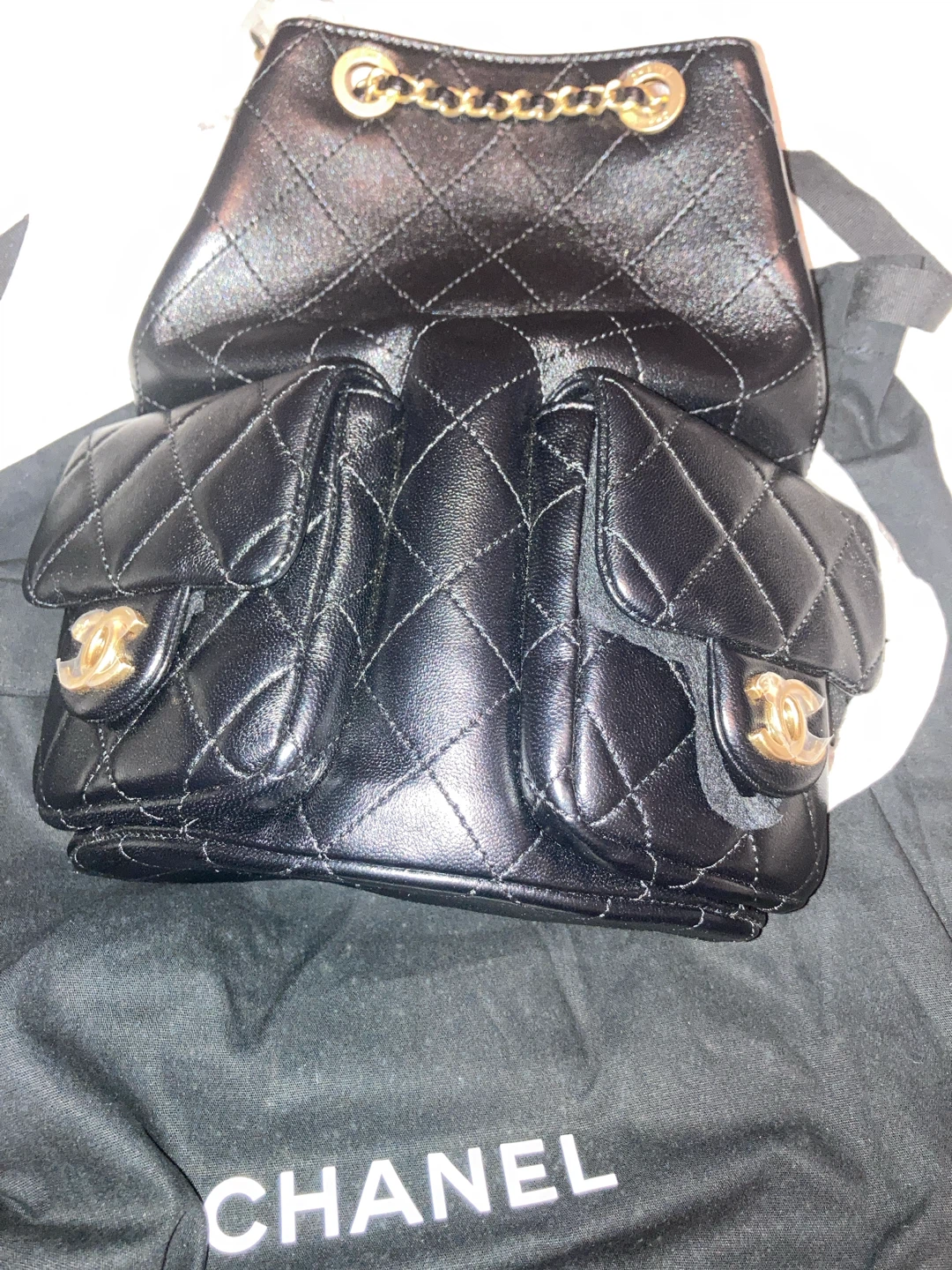 Chanel mini Quilted Leather Backpack
