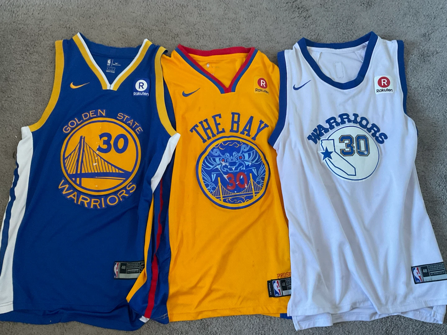 3pcs Golden State Warriors Stephen Curry Jerseys