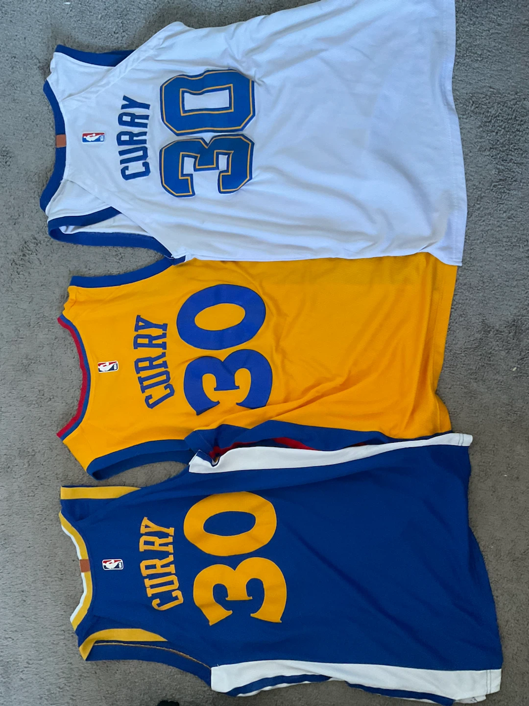 3pcs Golden State Warriors Stephen Curry Jerseys - photo 5