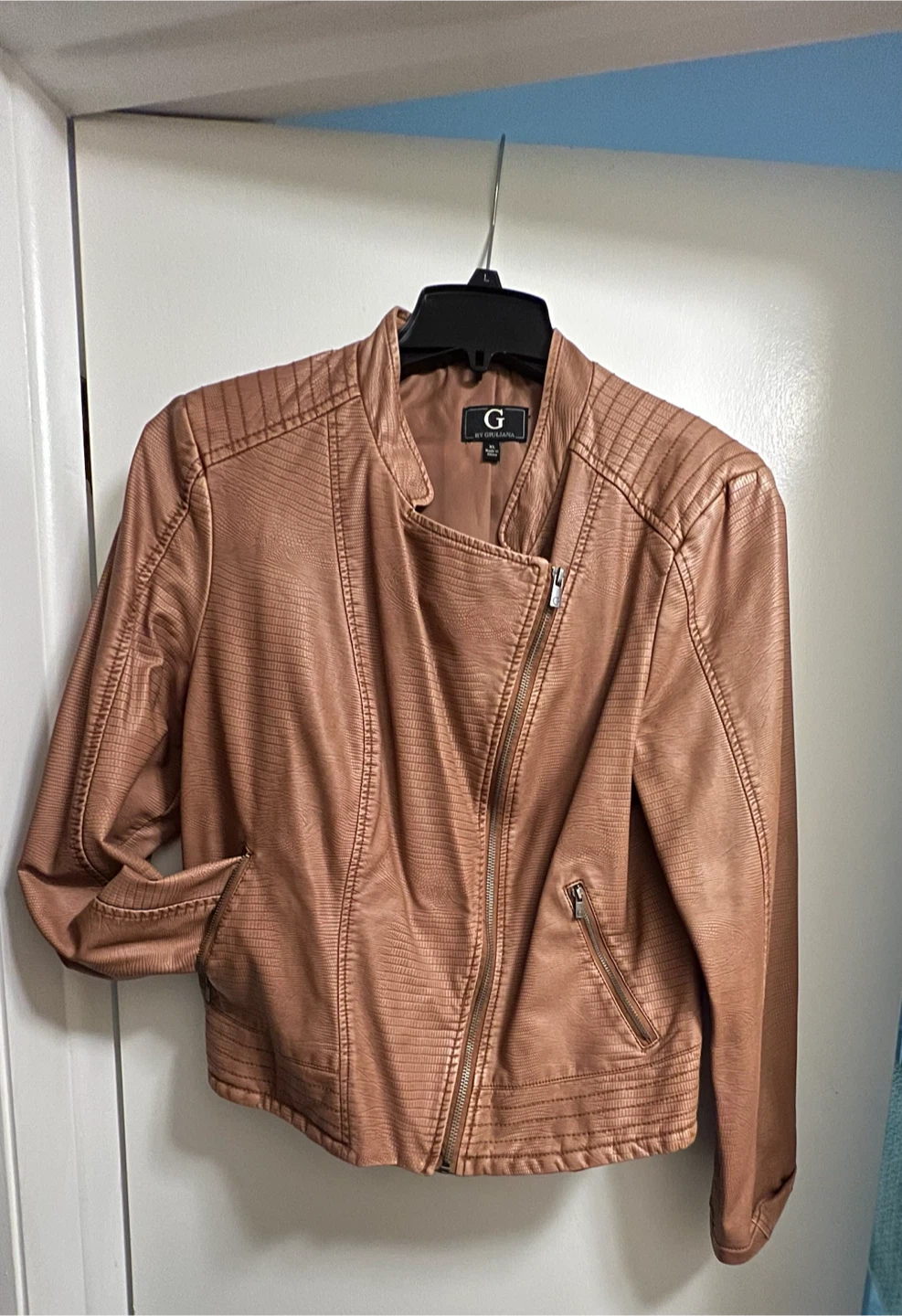 G by Giuliana Faux Leather Jacket