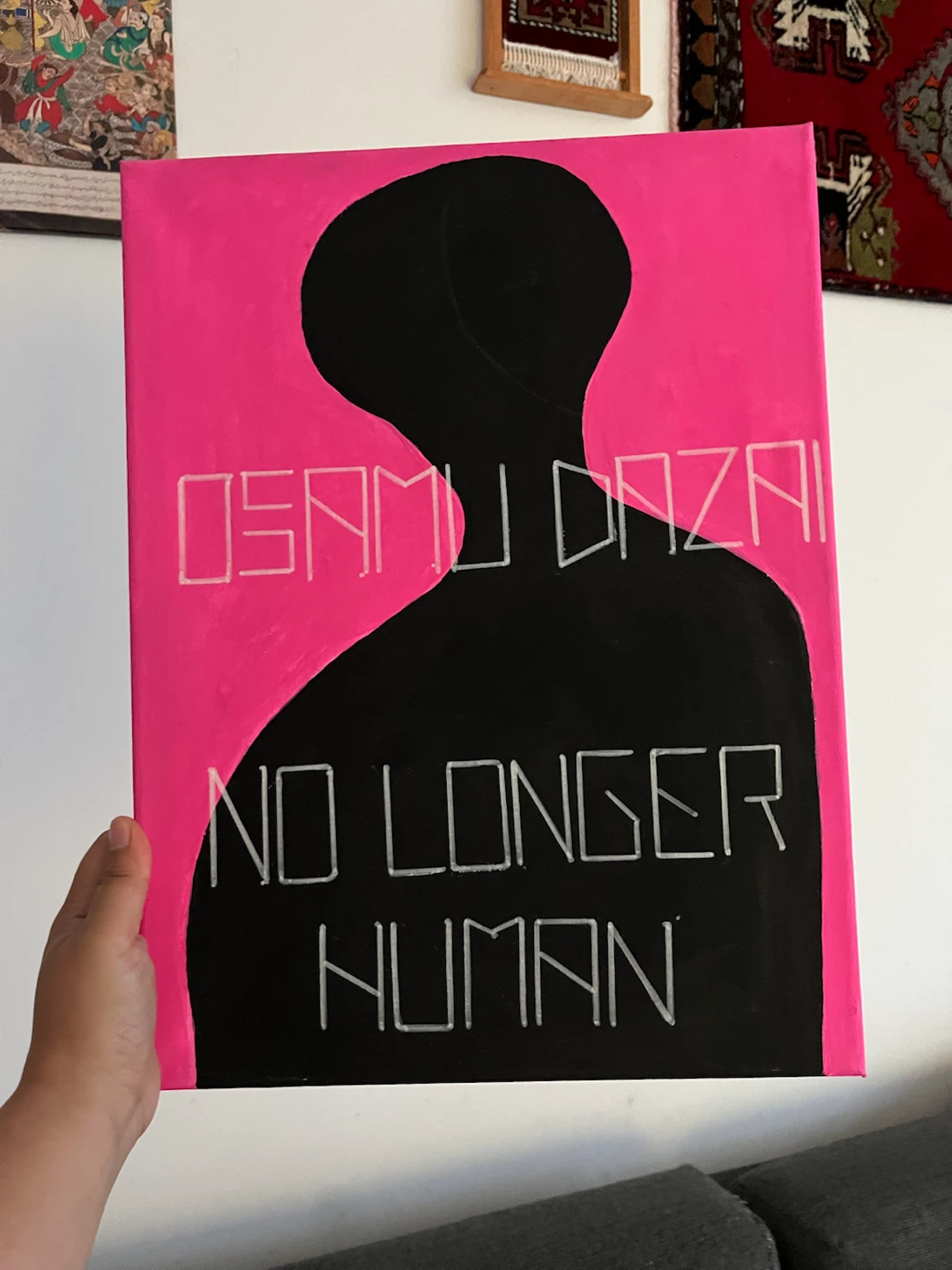 Osamu Dazai No Longer Human Hand-Painted Canvas