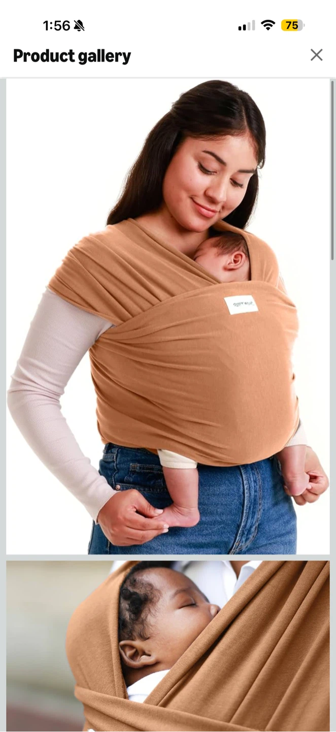 Baby Wrap Carrier Tan