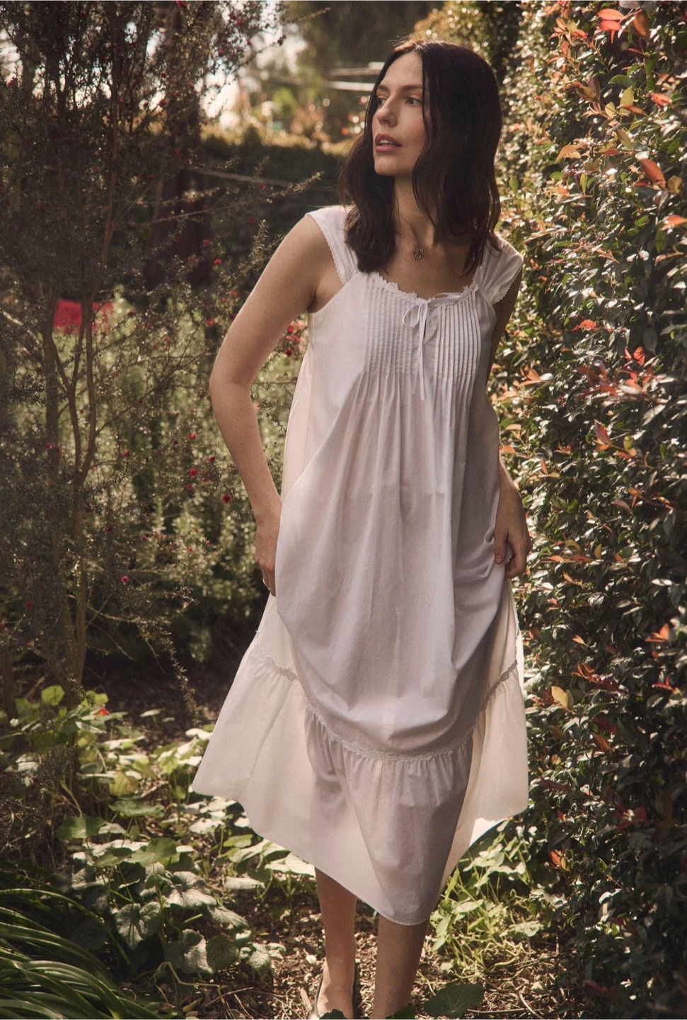 Eileen West White 💯 Cotton Nightgown