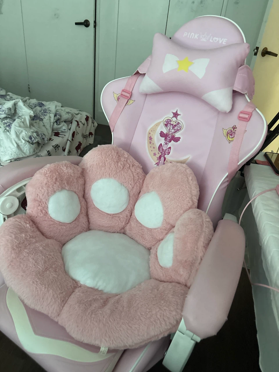 Pink Love Sailor Moon Inspired Gaming Chair - photo 5