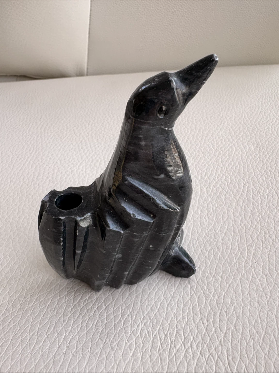 Hand-Carved Stone Seal Pen Holder