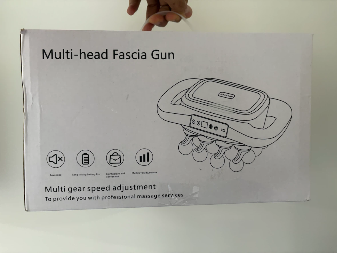 VCZC Multi-head Fascia Gun Deep Tissue Massager - photo 2