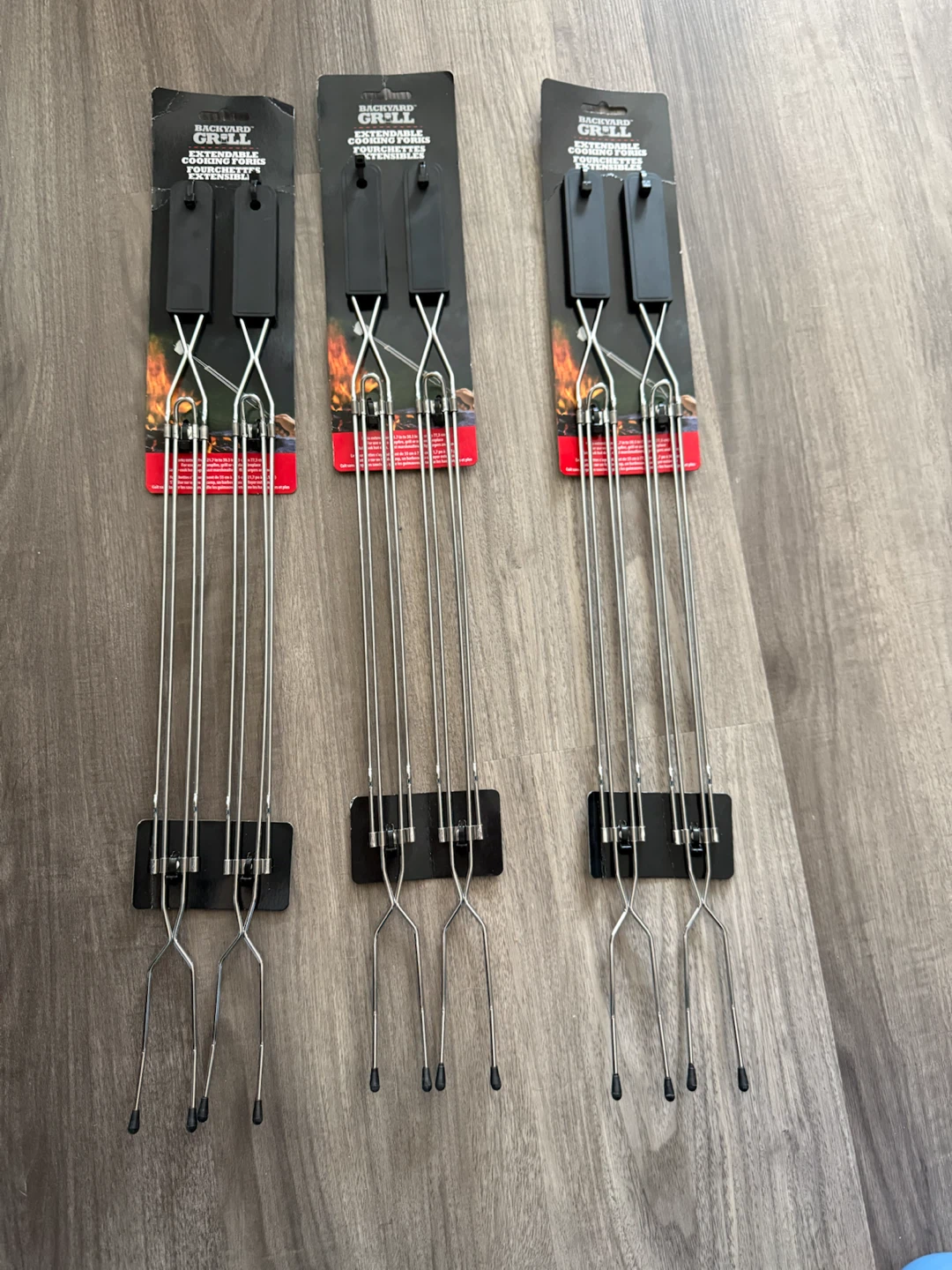 Backyard Grill Extendable Cooking Forks - 6 Pack